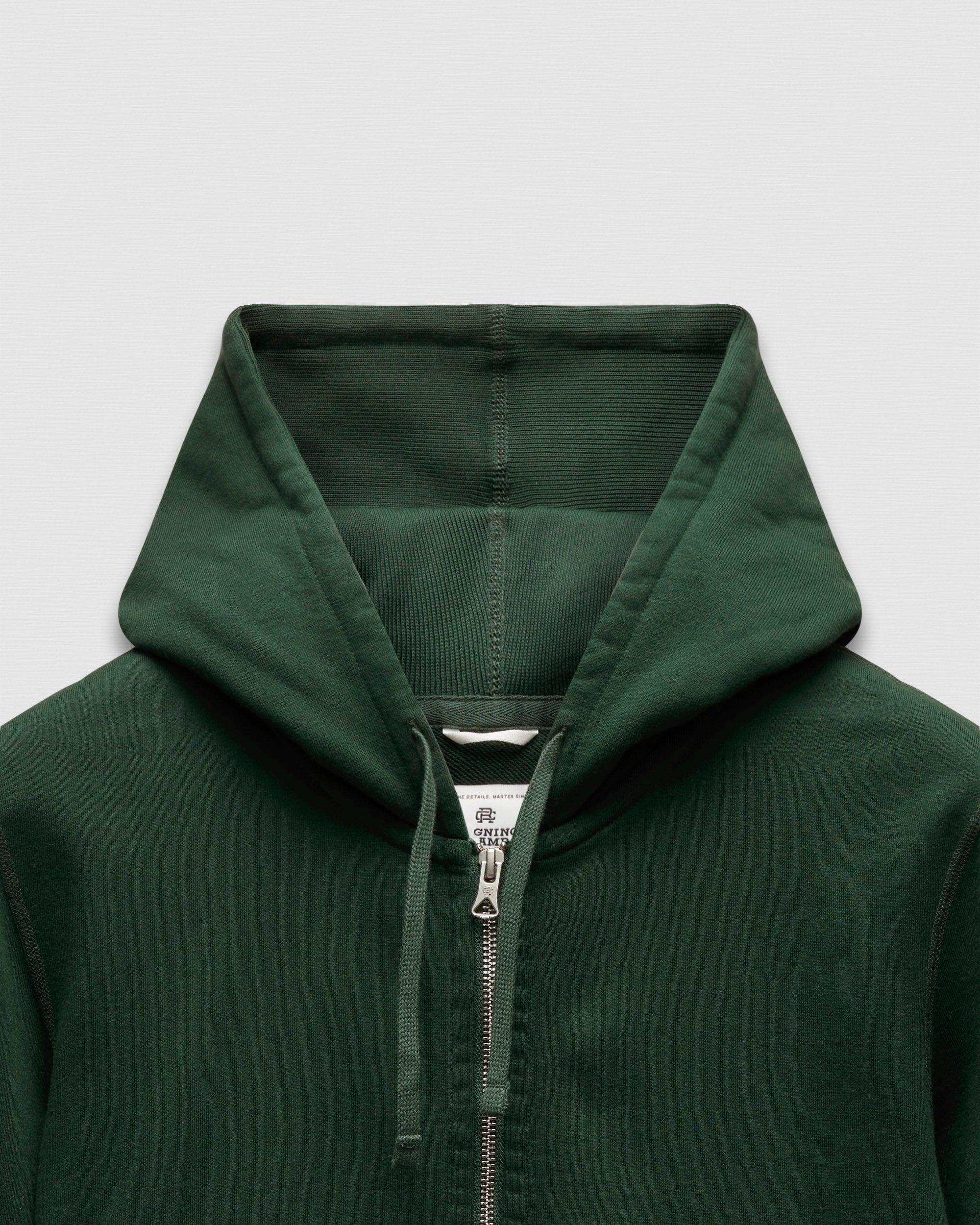 Midweight Terry Slim Zip Hoodie Male Product Image