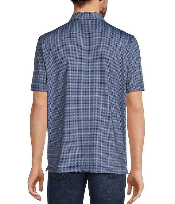 Hart Schaffner Marx Luxury Performance Short Sleeve Micro Floral Polo Shirt Product Image