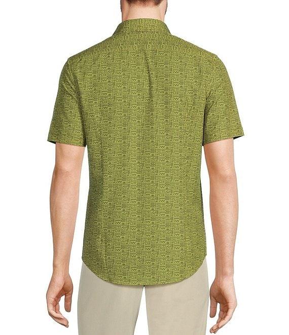 Murano Slim Fit Performance Stretch Desert Print Short Sleeve Woven Shirt Product Image