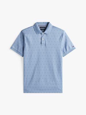 Regular Fit Allover Flag Interlock Polo Product Image