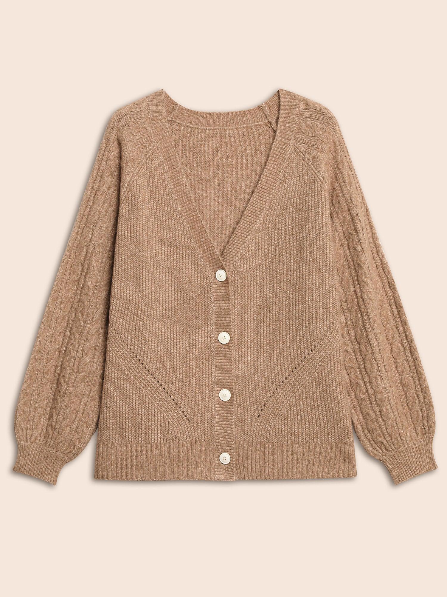 Air Cozy Cable Knit Cardigan Female Product Image