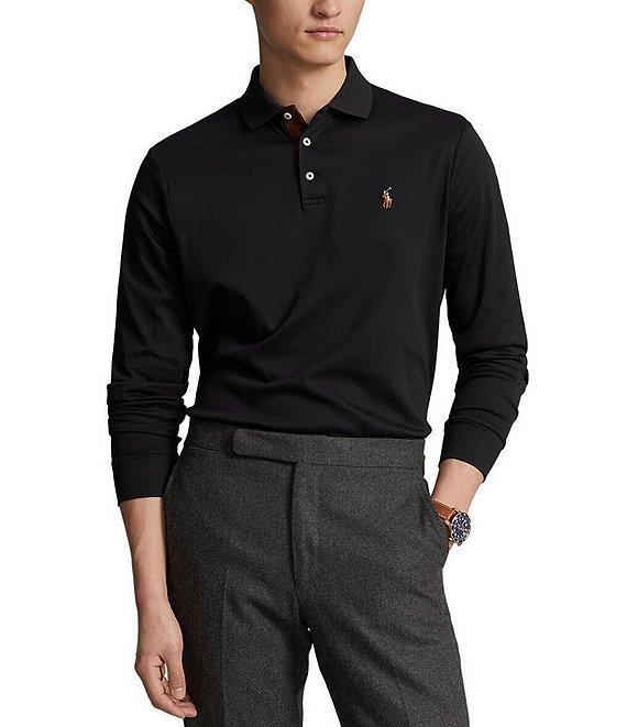 Polo Ralph Lauren Classic Fit Soft Cotton Long Sleeve Polo Shirt Product Image