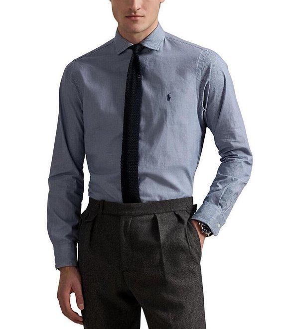 Polo Ralph Lauren Classic Fit Houndstooth Twill Long Sleeve Woven Shirt Product Image