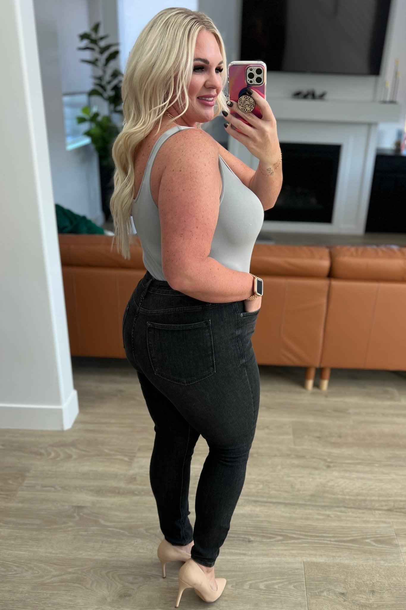 Corrine Mid Rise Control Top Vintage Straight Jeans Product Image