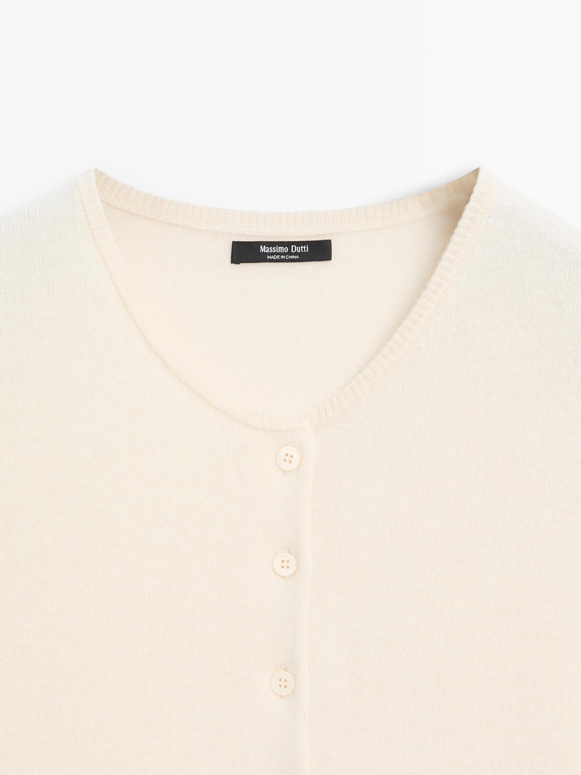 Wool blend knit cardigan Product Image