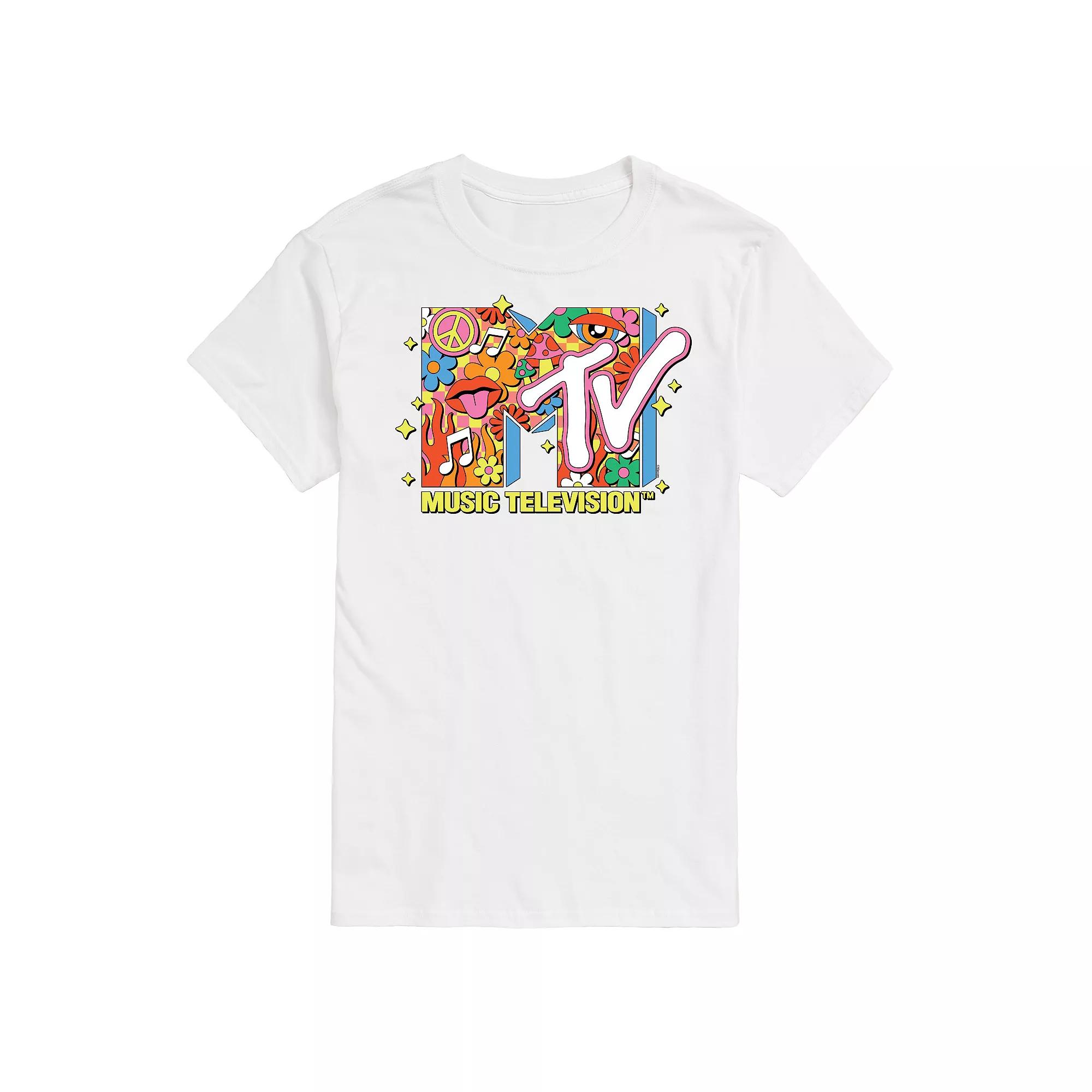 Men's MTV Retro Collage Logo Graphic Tee,  Product Image