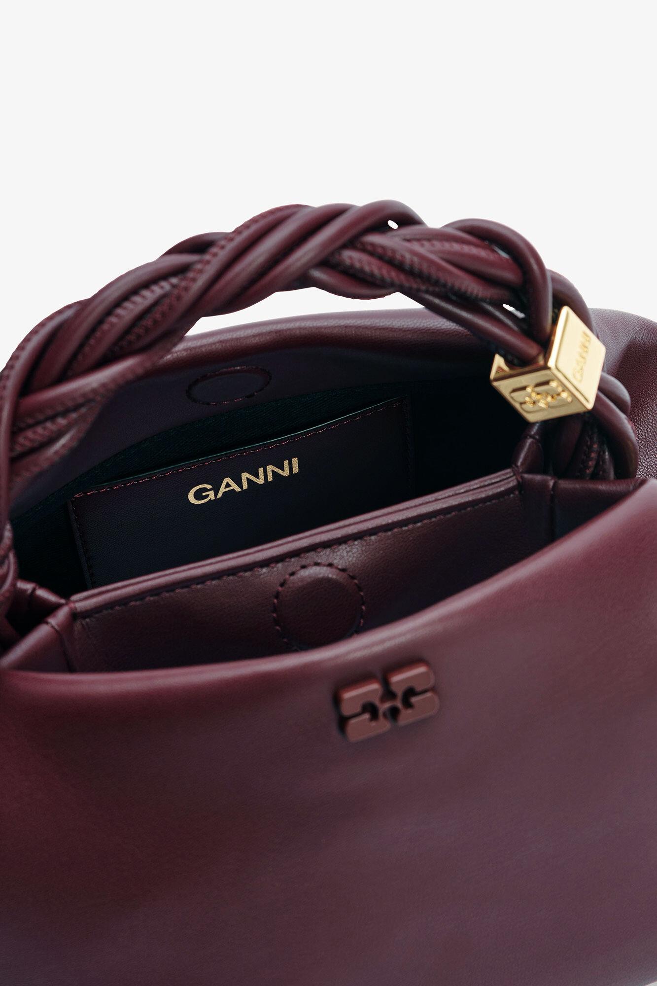 Burgundy Small GANNI Bou Bag Product Image