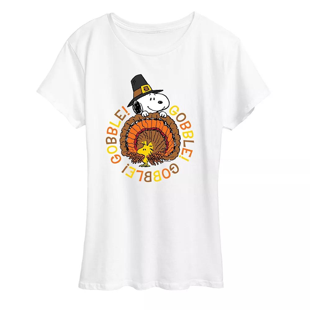 Women's Peanuts Snoopy & Woodstock Gobble Gobble Graphic Tee, Girl's,  Product Image