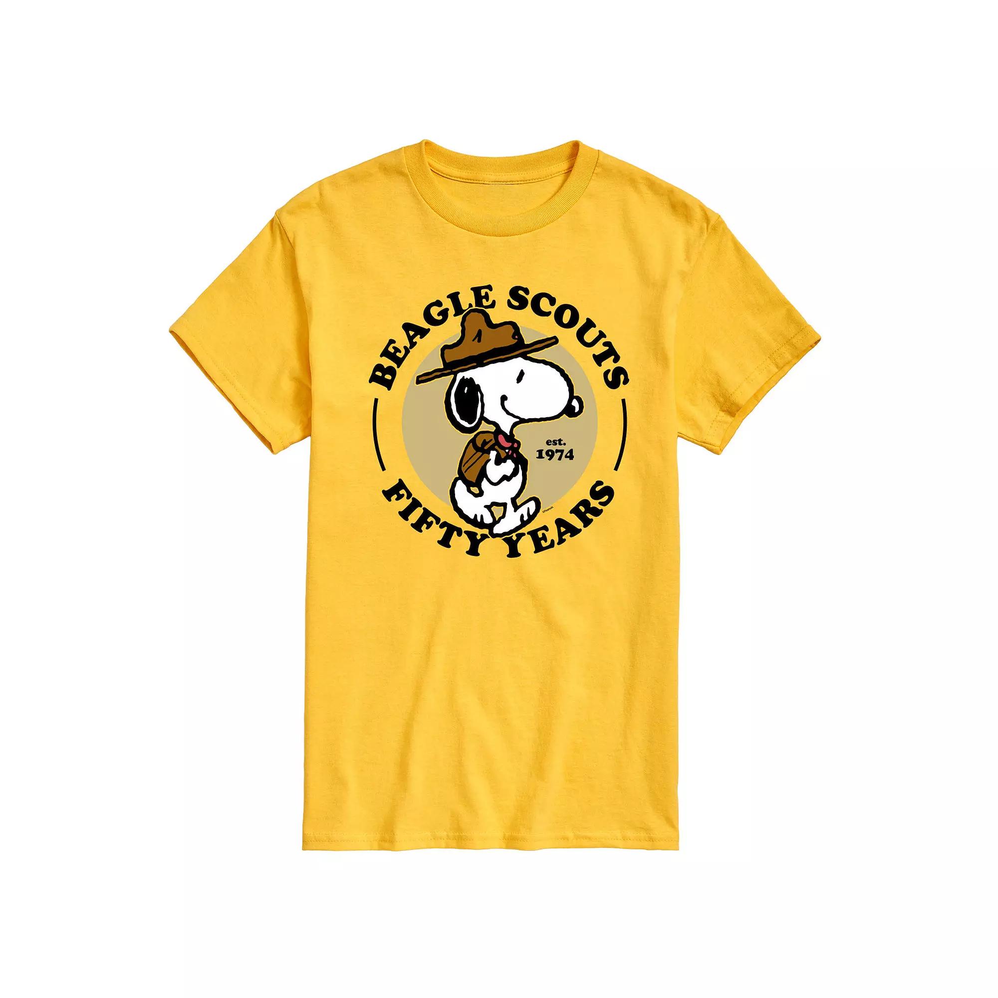 Men's Peanuts Beagle Scout Snoopy Graphic Tee,  Product Image