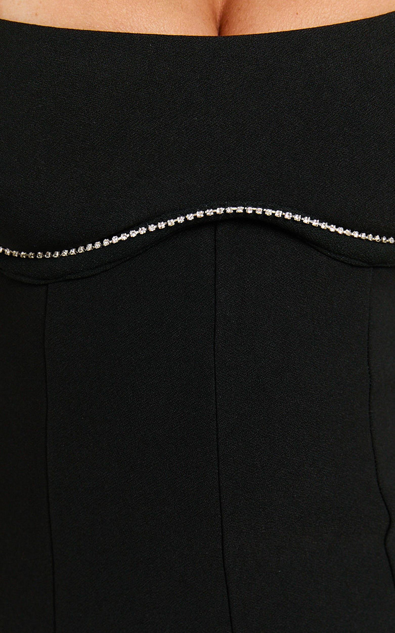 Sheryl Mini Dress - Sleeveless with Bust Detailing Dress in Black Product Image