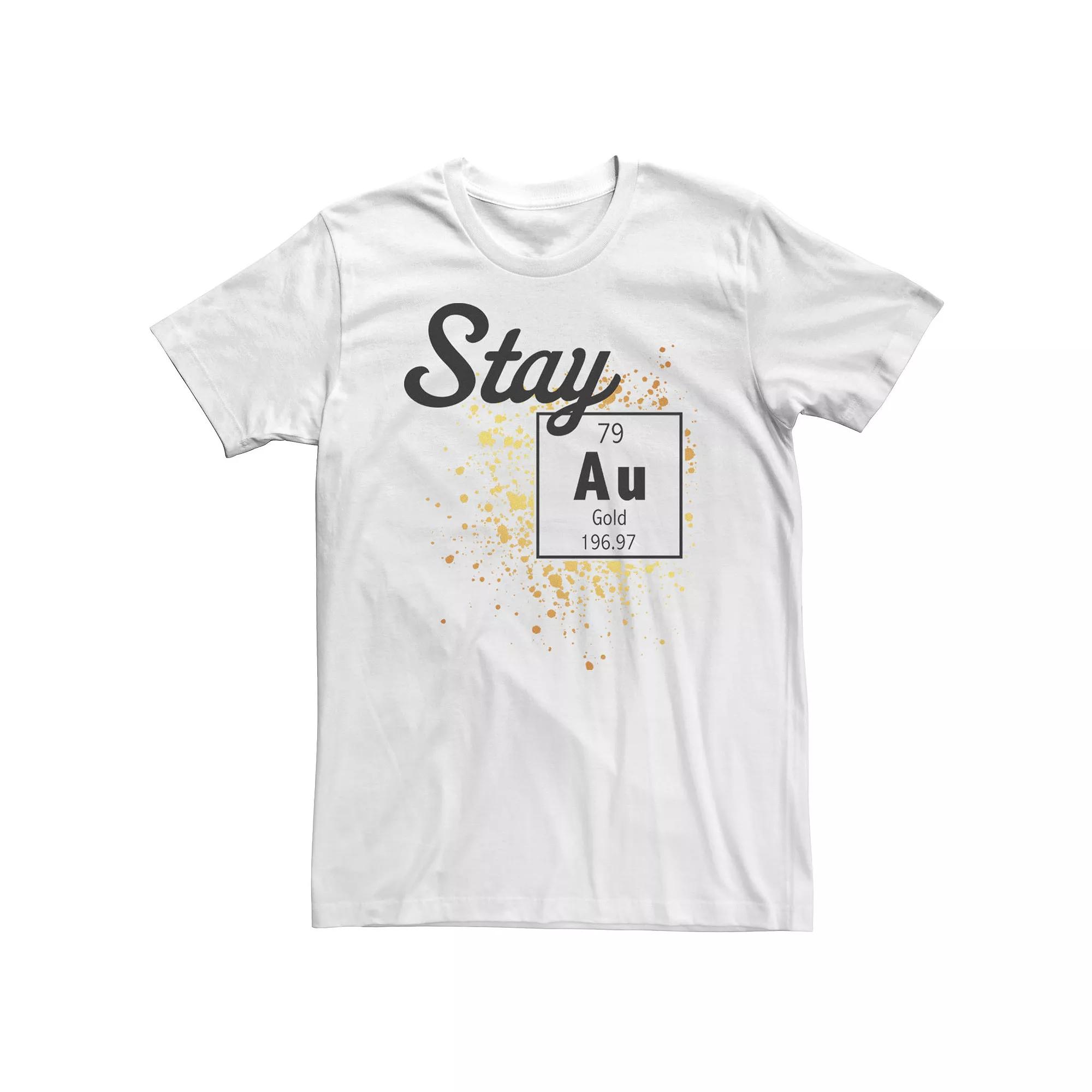 Big & Tall Fifth Sun Stay Gold Periodic Element Flakes Tee, Men's,  Product Image