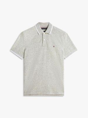 Regular Fit Linen-Blend Pique Polo Product Image