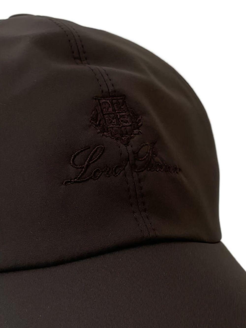 logo-embroidered contrast-trim cap Product Image