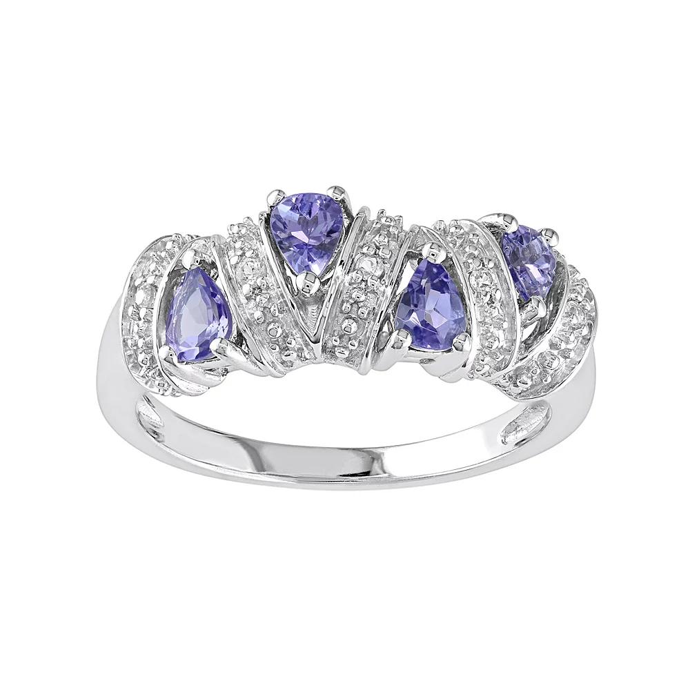 Stella Grace Sterling Silver Tanzanite Ring, Women's,  Product Image
