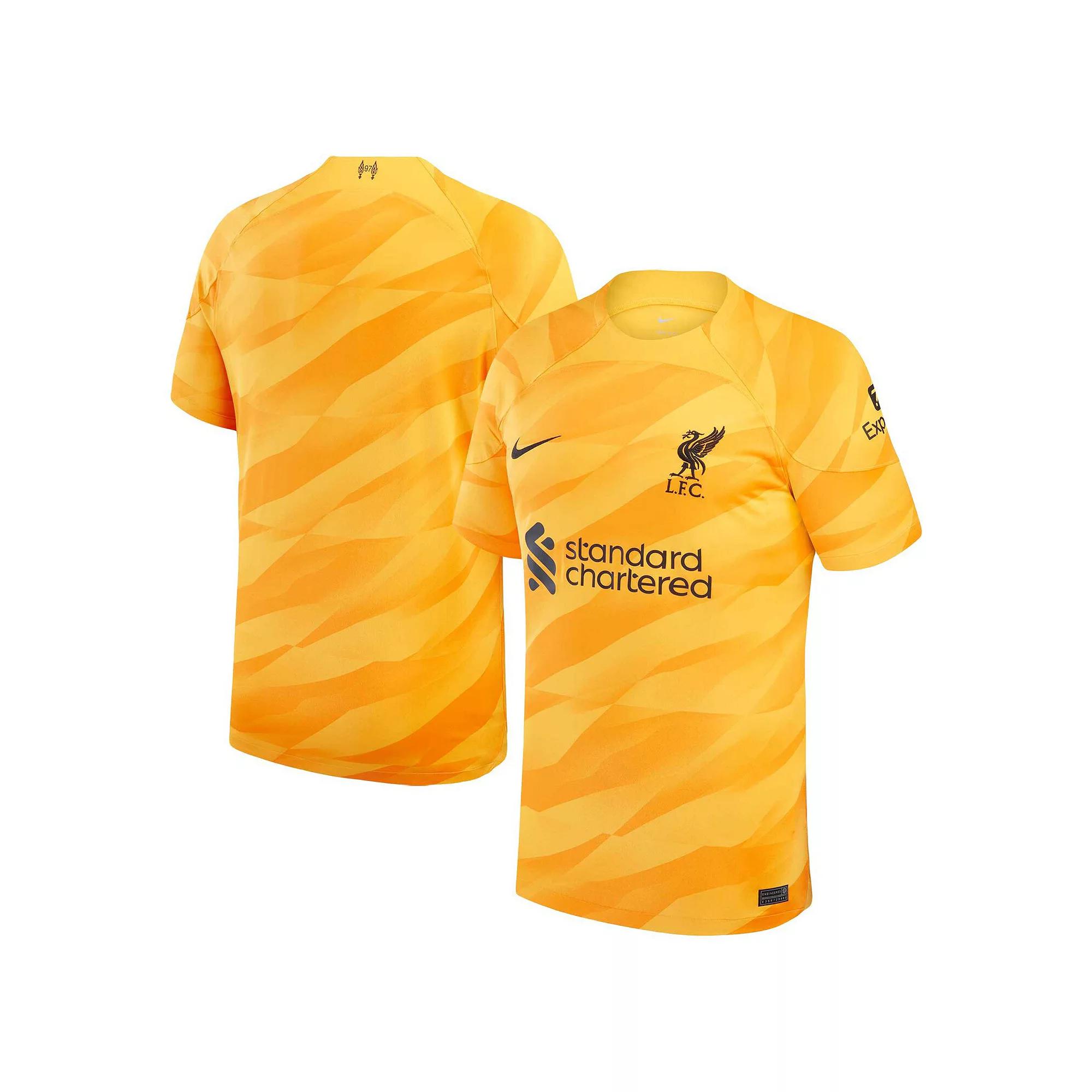 Mens Nike Yellow/Orange Liverpool 2023/24 Goalkeeper Replica Stadium Jersey Product Image