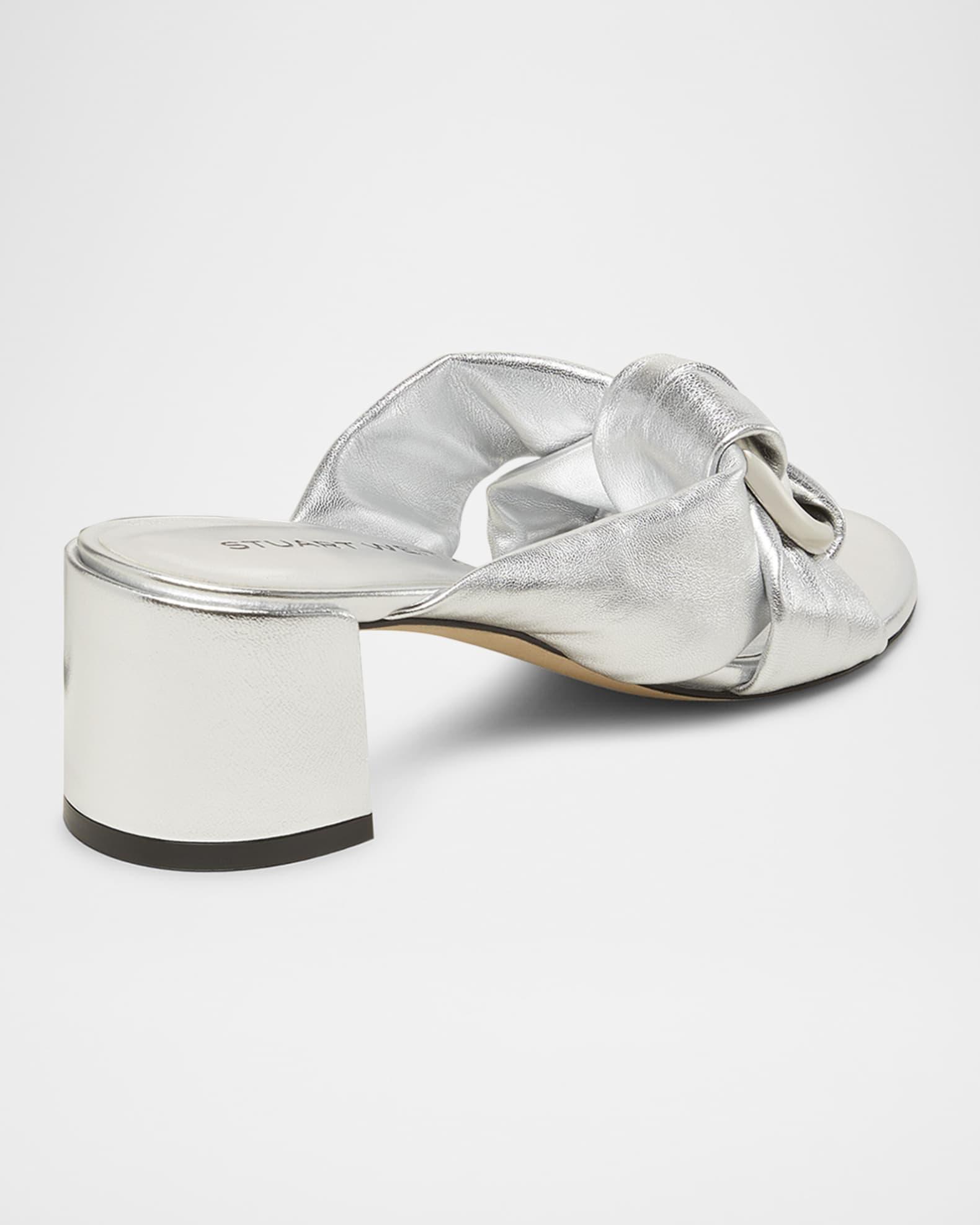 Cece Metallic Twisted Ring Slide Sandals Product Image