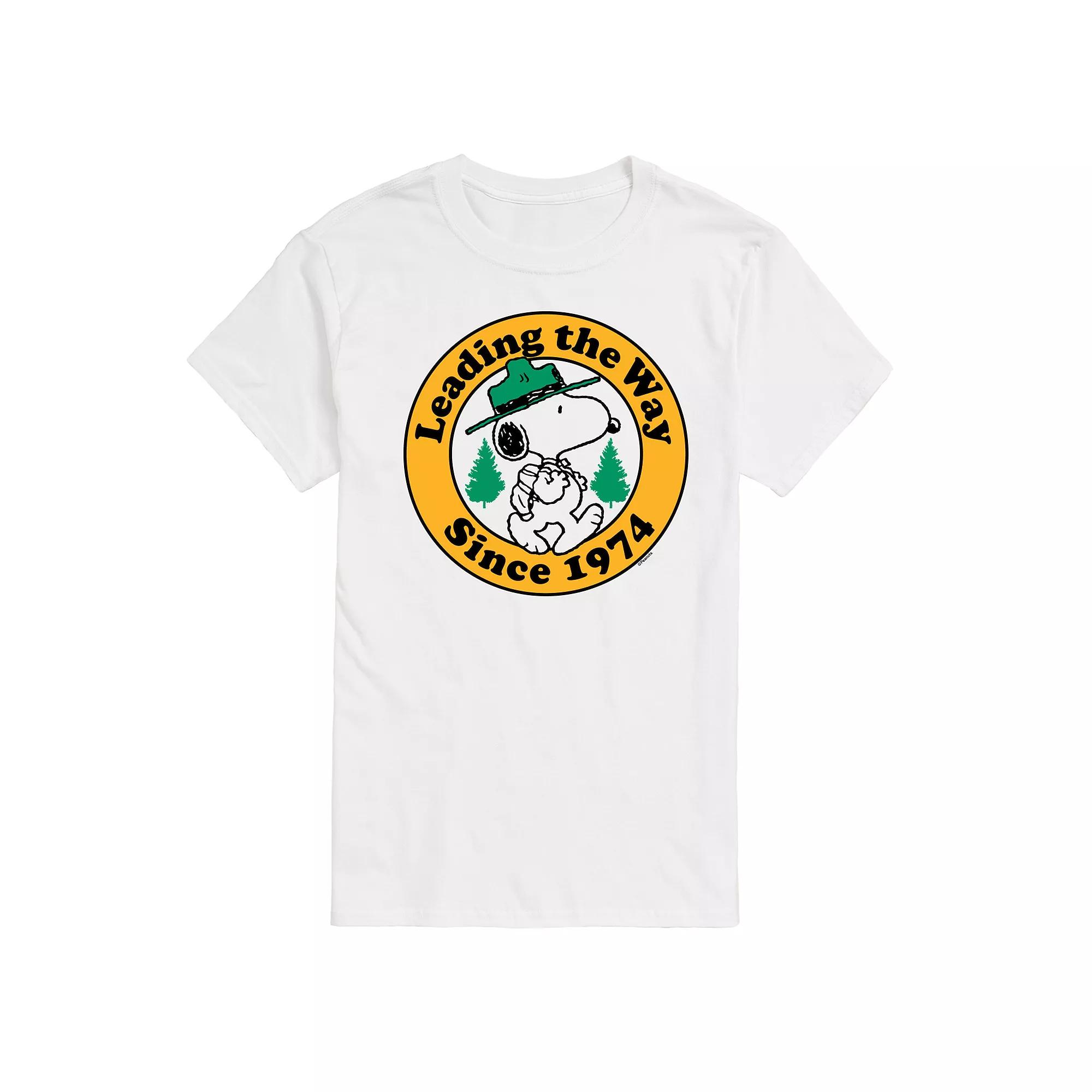 Men's Peanuts Snoopy Leading The Way Graphic Tee,  Product Image