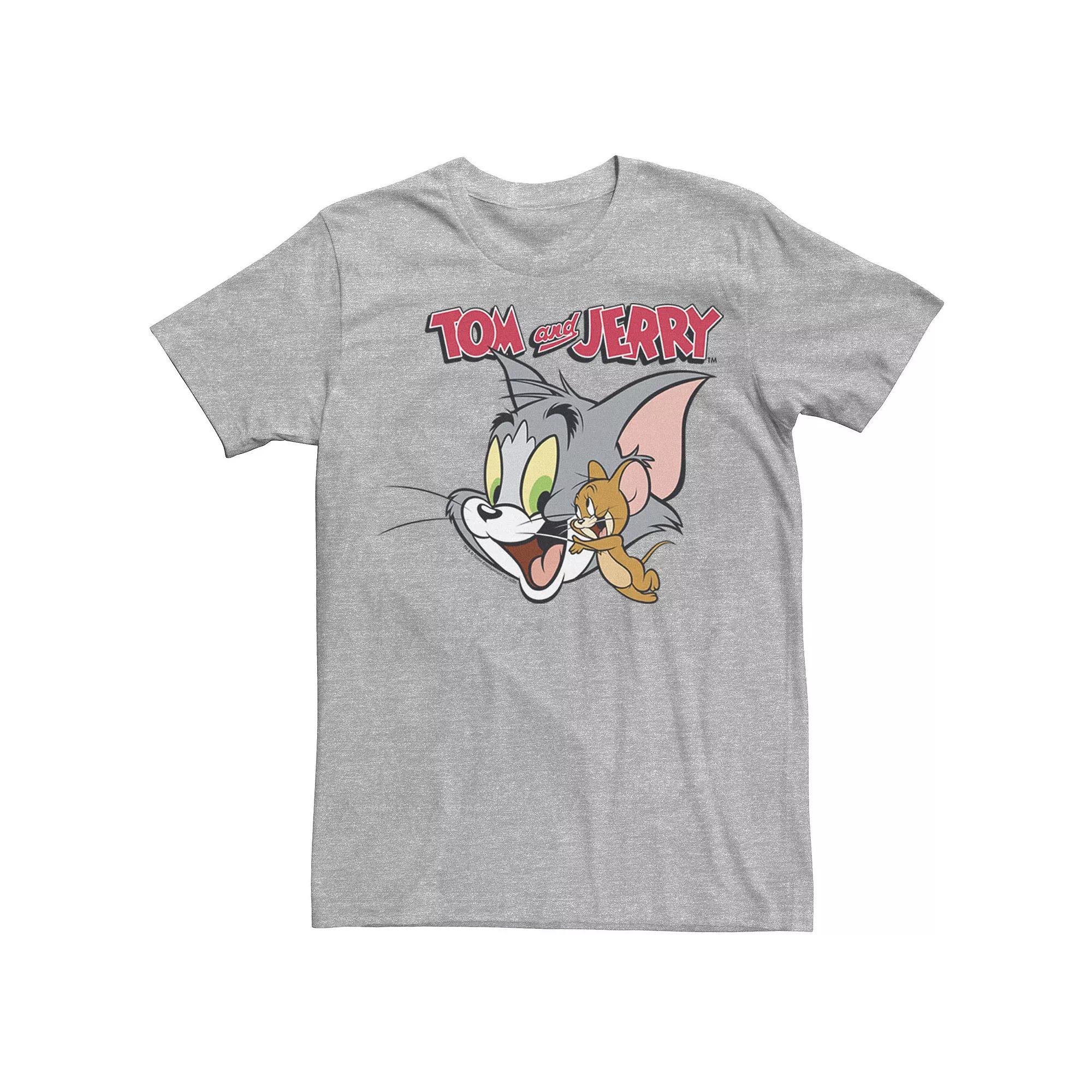 Men's Tom And Jerry Simple Portrait Logo Tee,  Product Image