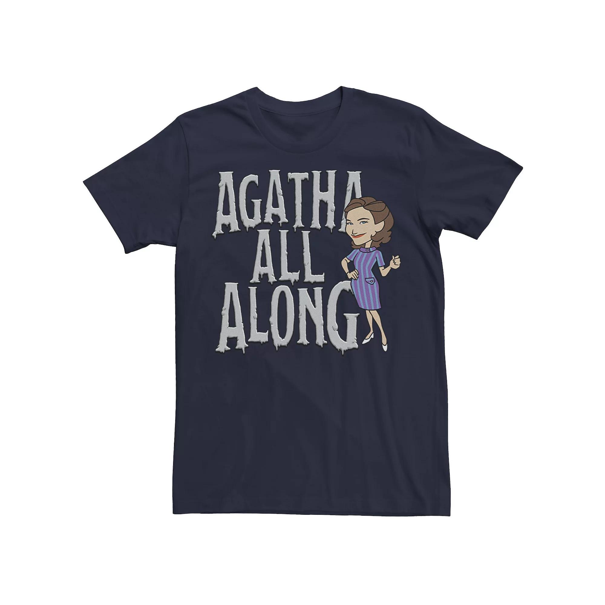Men's Marvel WandaVision Agatha All Along Big Text Tee,  Product Image