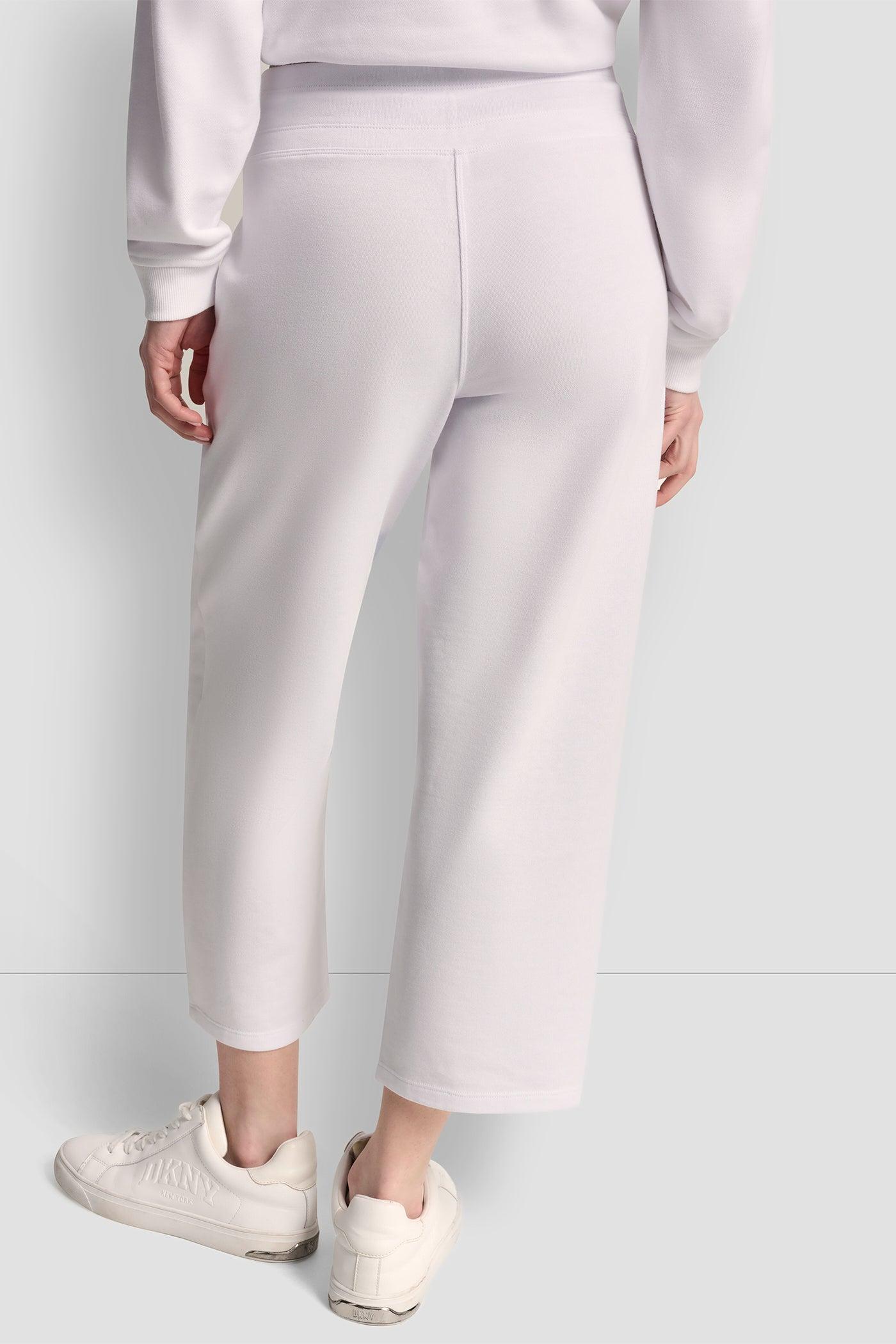 METALLIC BUBBLE LOGO CROPPED HIGH-RISE PANTS Product Image