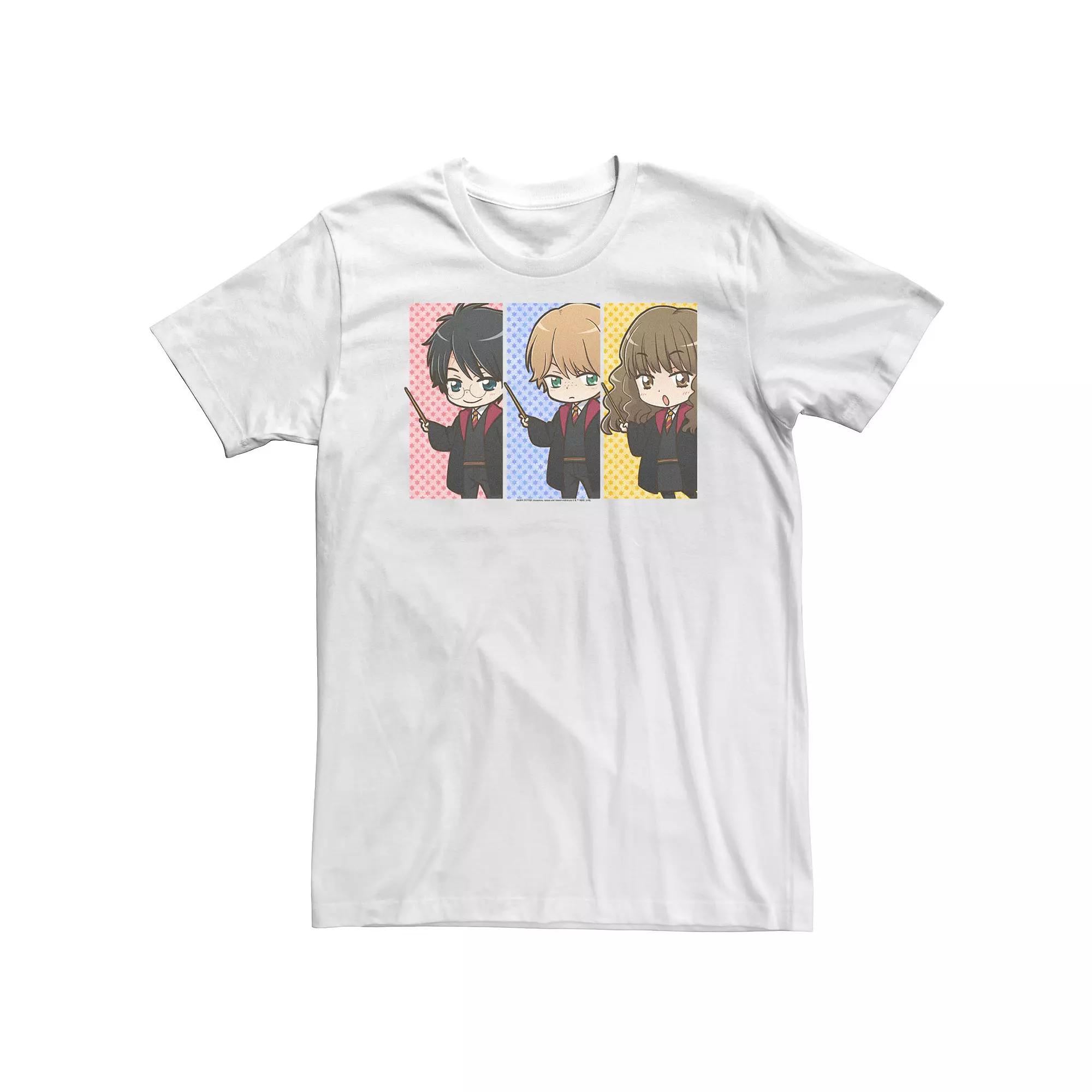 Big & Tall Harry Potter Hermione Granger Ron Weasley Anime Panel Tee, Men's,  Product Image
