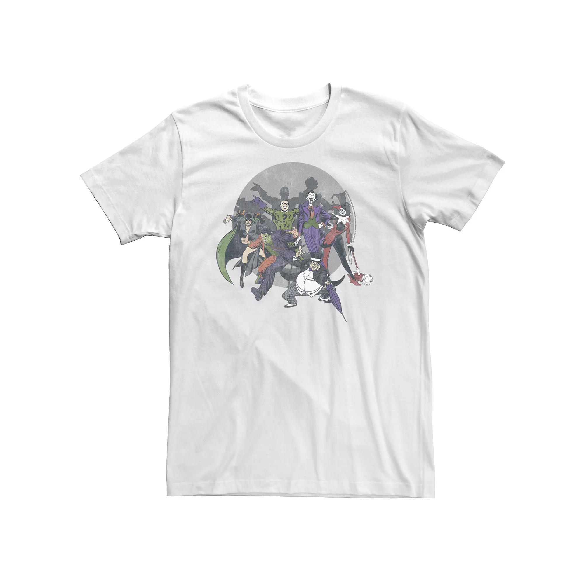 Big & Tall DC Comics Batman Gotham's Most Wanted Tee, Men's, Size: 3XL, White Product Image