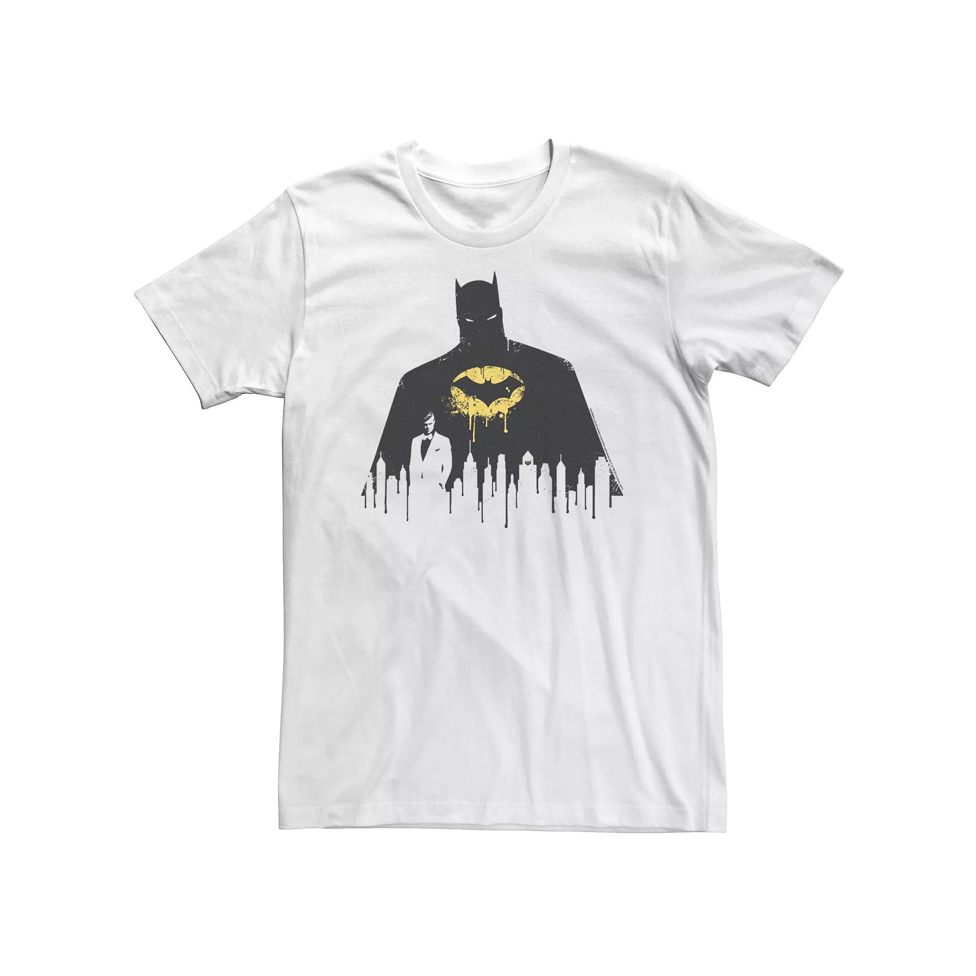 Big & Tall DC Comics Batman Paint Drip Silhouette Tee, Men's,  Product Image
