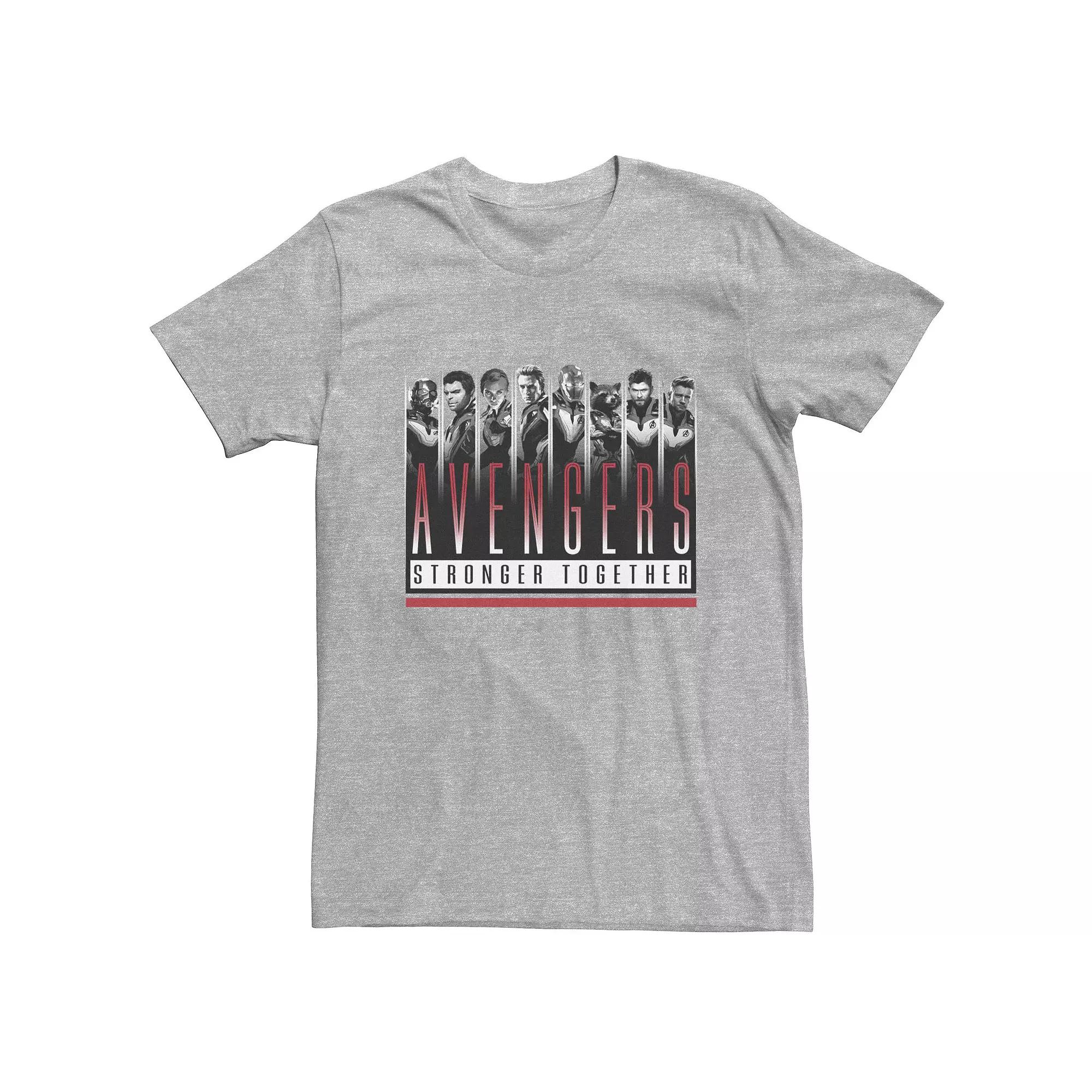 Big & Tall Marvel Avengers Endgame Stronger Together Team Group Shot Tee, Men's,  Product Image