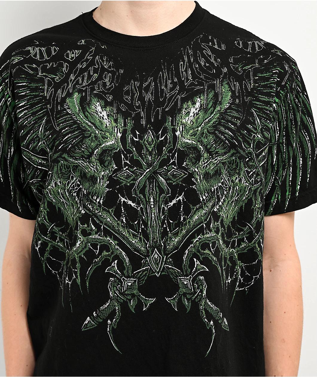 Affliction Toxic Wrath Black T-Shirt Product Image
