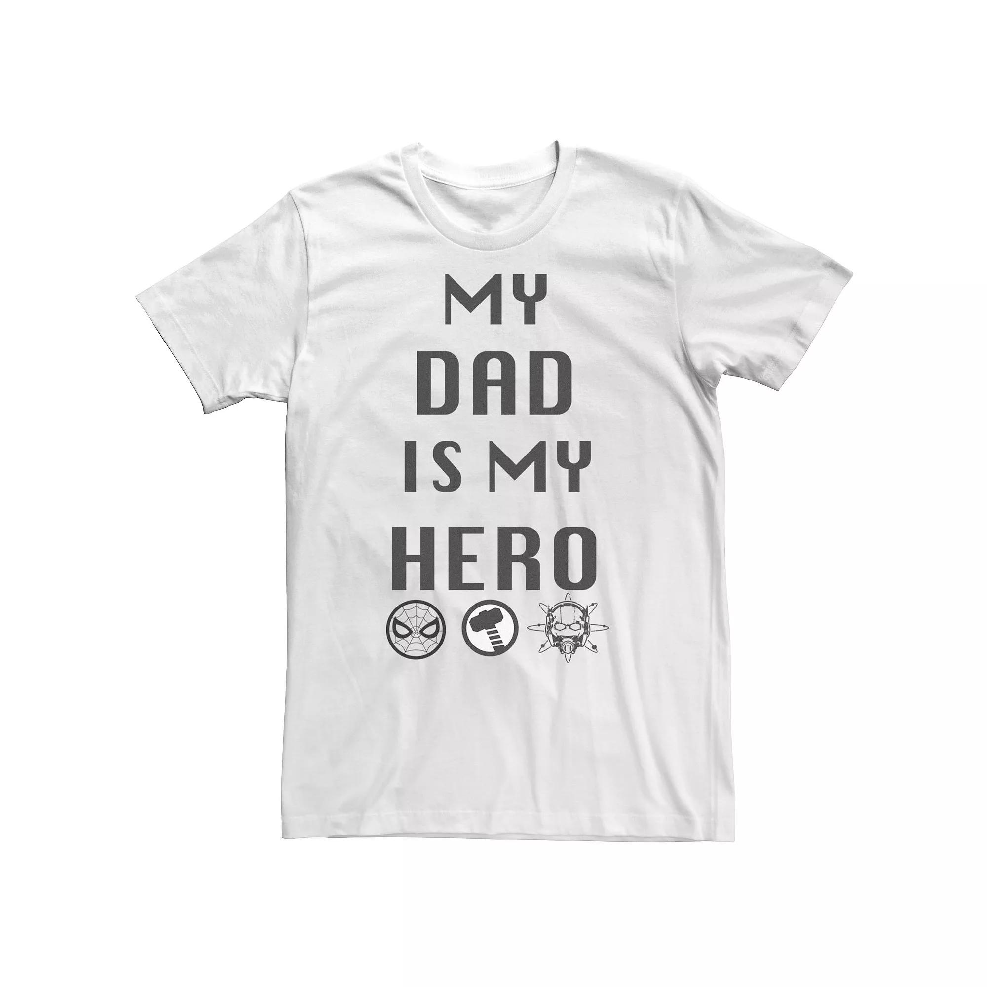 Big & Tall Marvel Avengers "My Dad Is My Hero" Tee, Men's,  Product Image