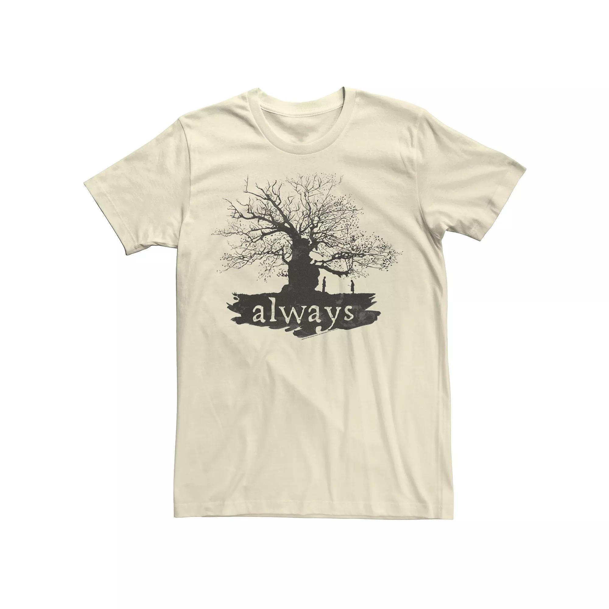 Men's Harry Potter Always Tree Silhouette Tee, Size: XXL, Natural Product Image