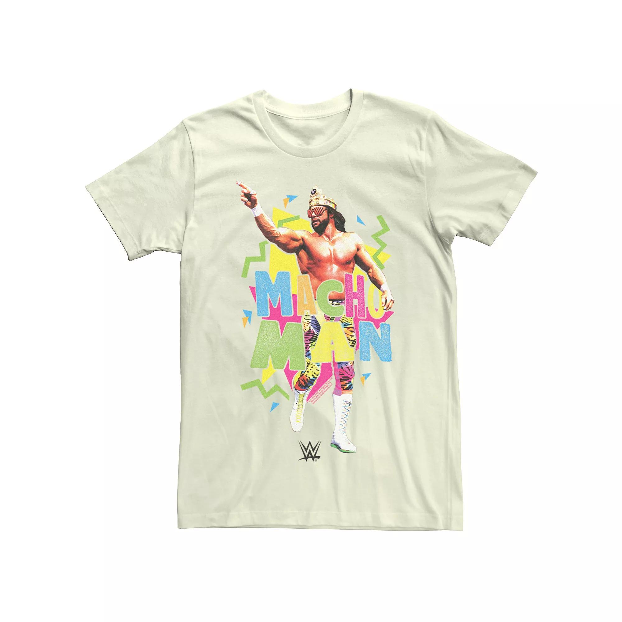 Men's WWE Macho Man Bright Party Poster Tee,  Product Image
