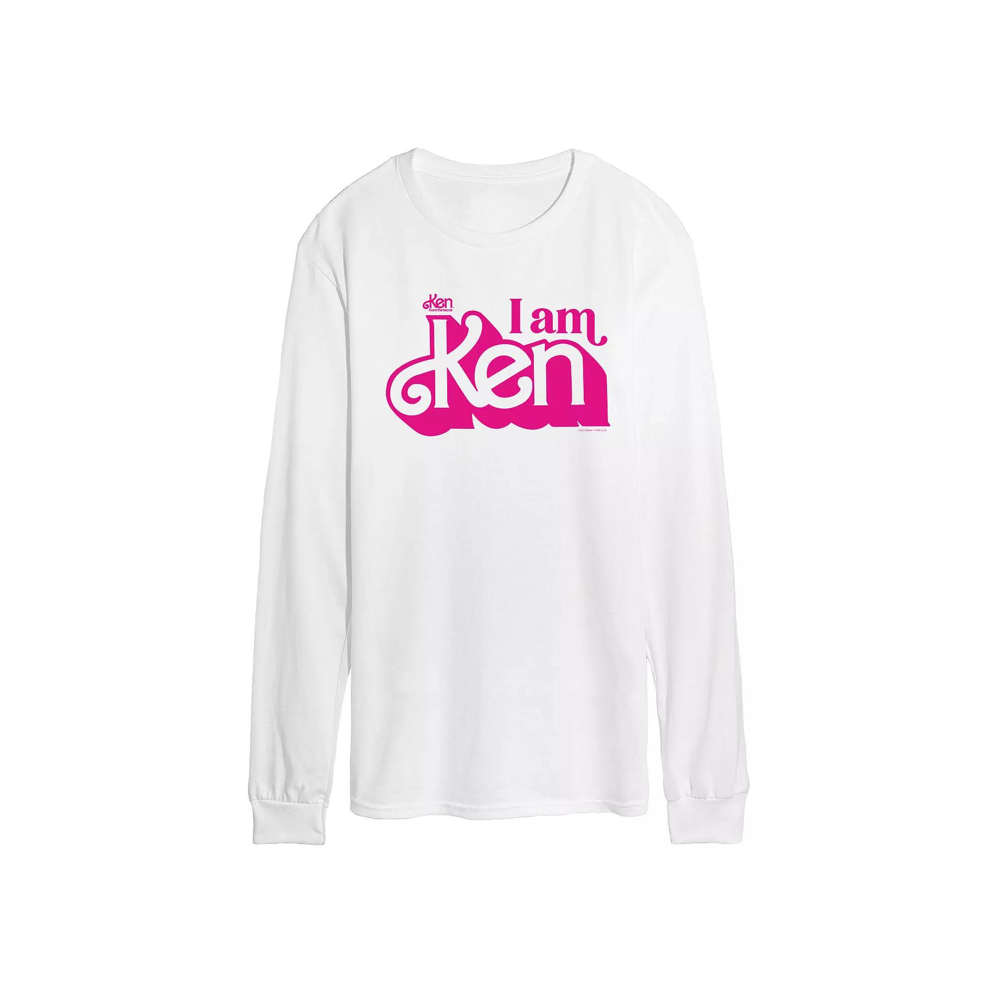 Men's Barbie™ The Movie I Am Ken Long Sleeve Graphic Tee,  Product Image