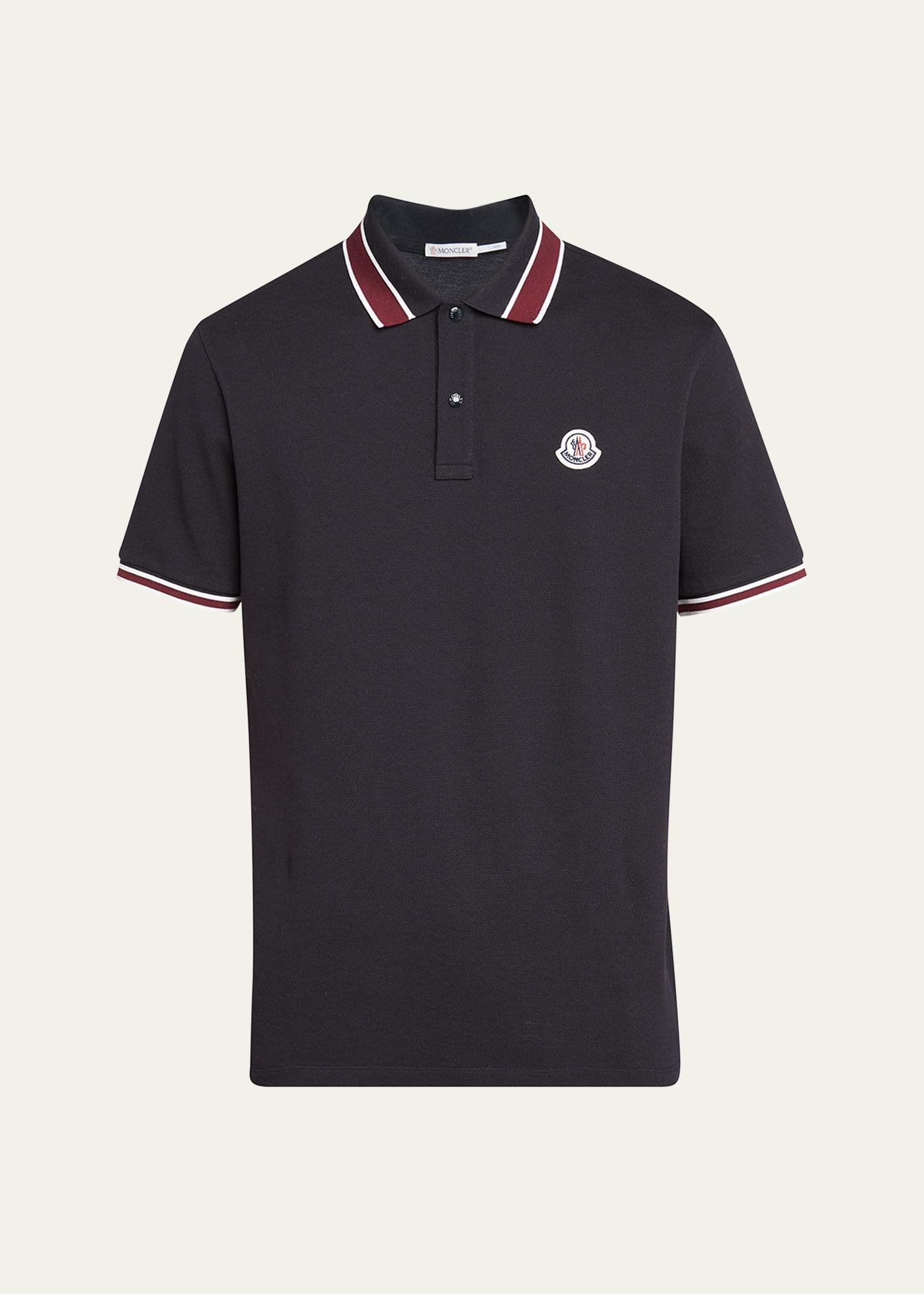 Men's Pique Stripe Polo Shirt Product Image