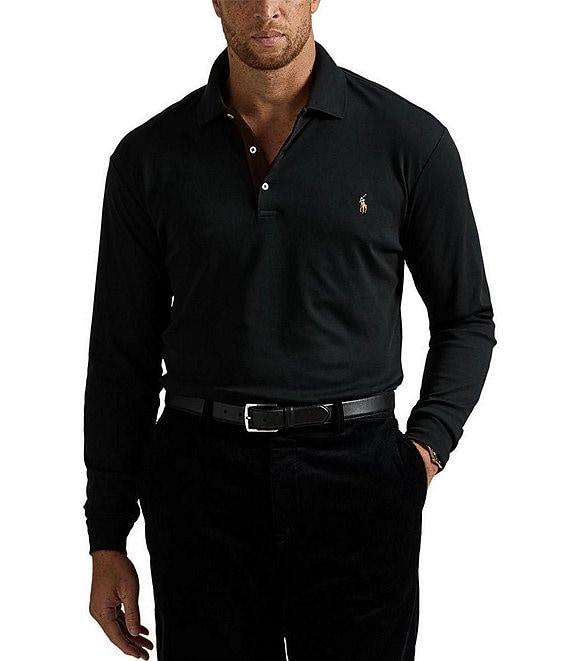 Polo Ralph Lauren Big & Tall Soft Cotton Long Sleeve Polo Shirt Product Image