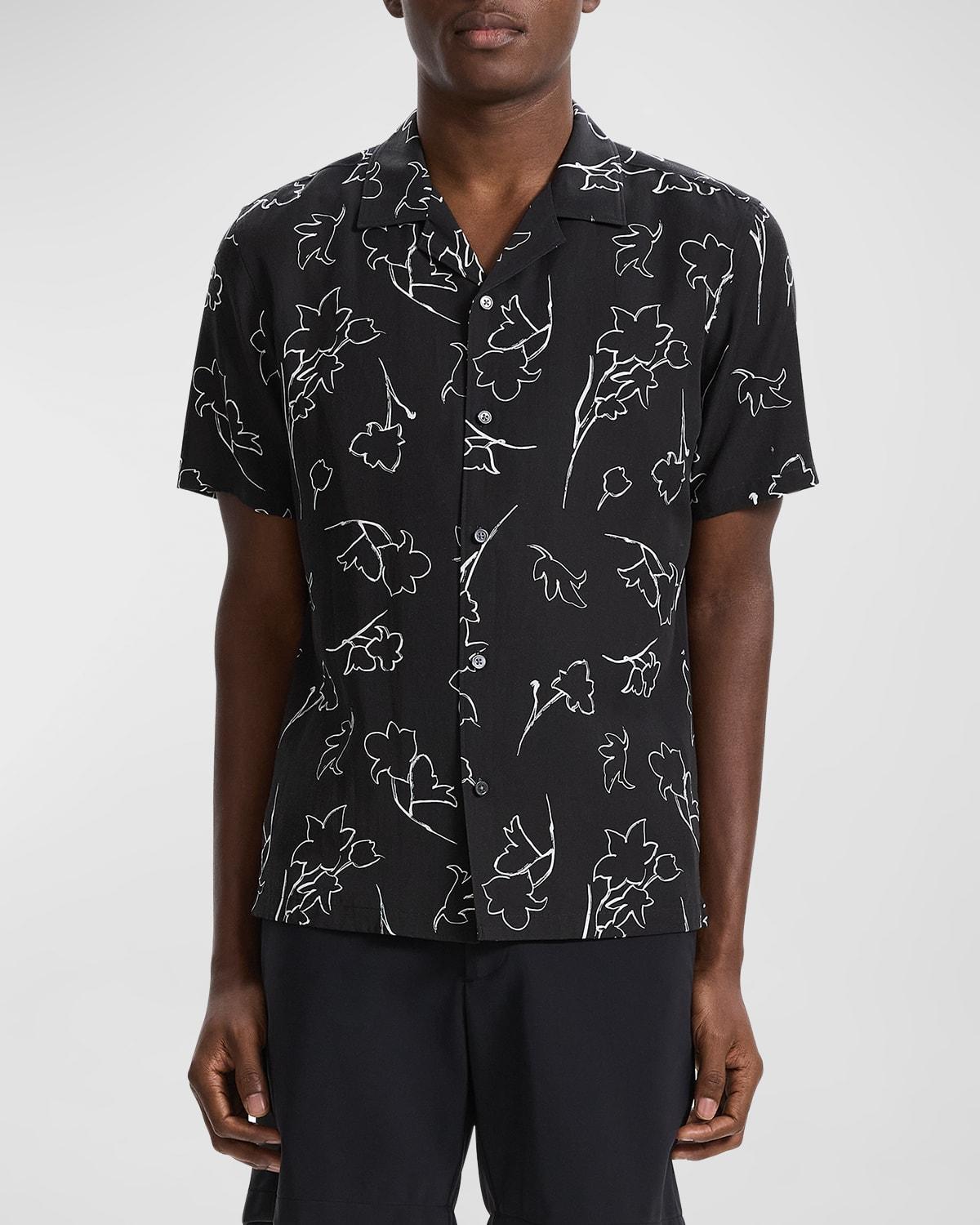 Mens Irving Floral Sketch Camp Shirt Product Image