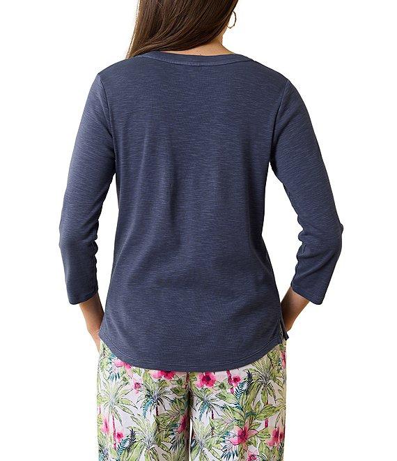 Tommy Bahama Ashby Isles Knit Scoop Neck 3/4 Sleeve T-Shirt Product Image