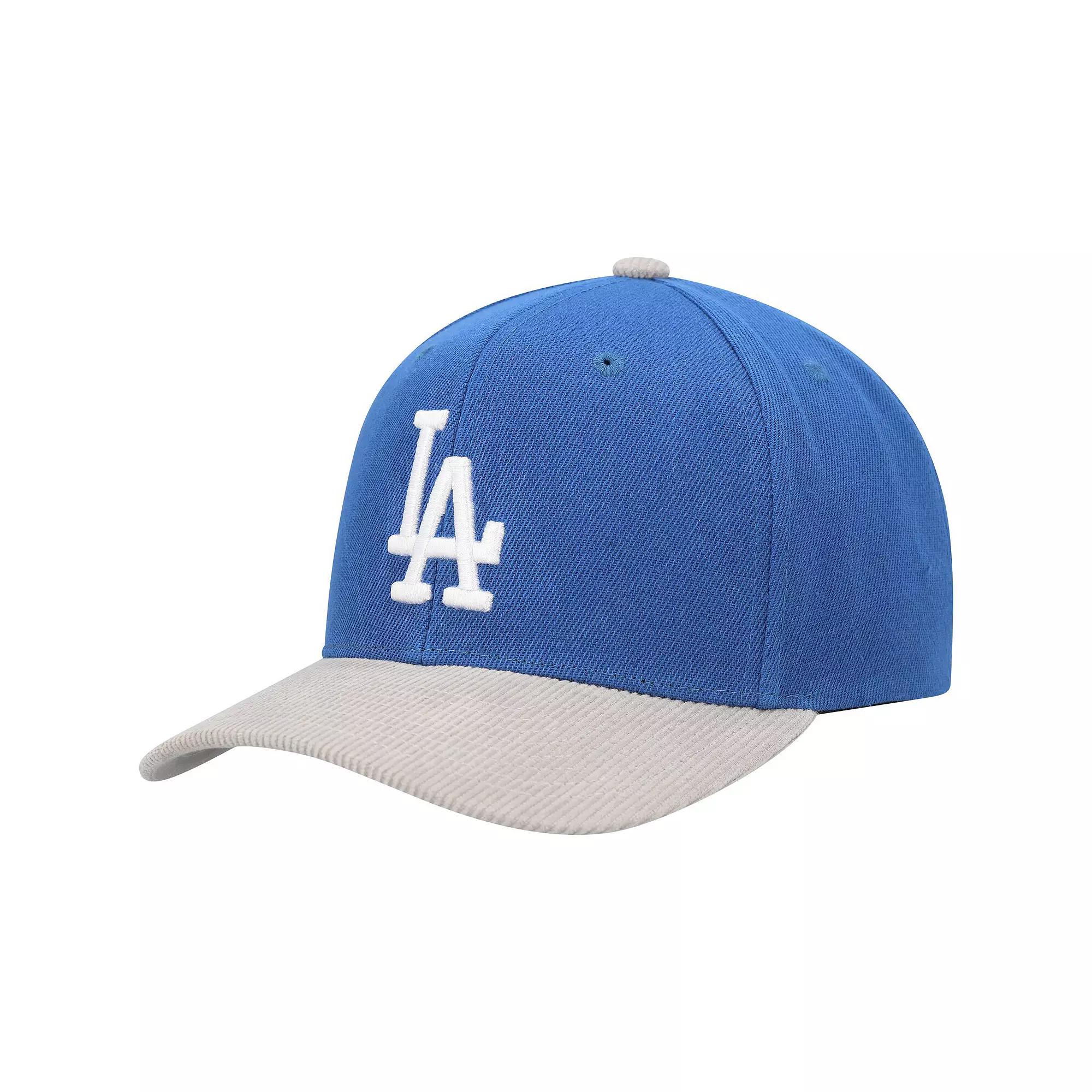 Men's Mitchell & Ness Royal Los Angeles Dodgers Corduroy Pro Snapback Hat, Blue Product Image