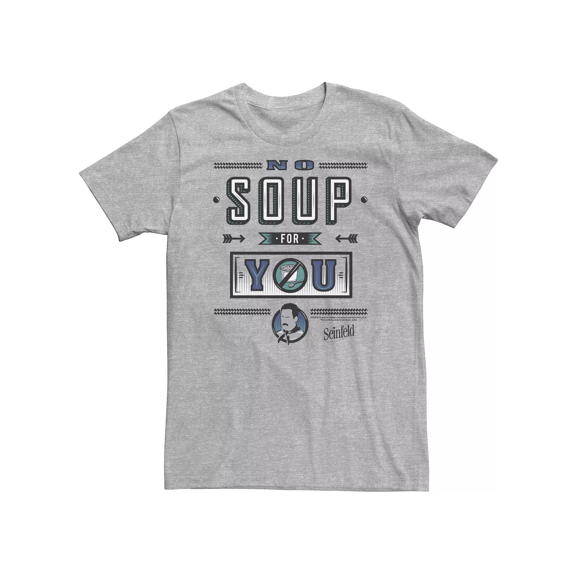 Big & Tall Seinfeld Restaurant Sign No Soup For You Quote Tee, Men's,  Product Image