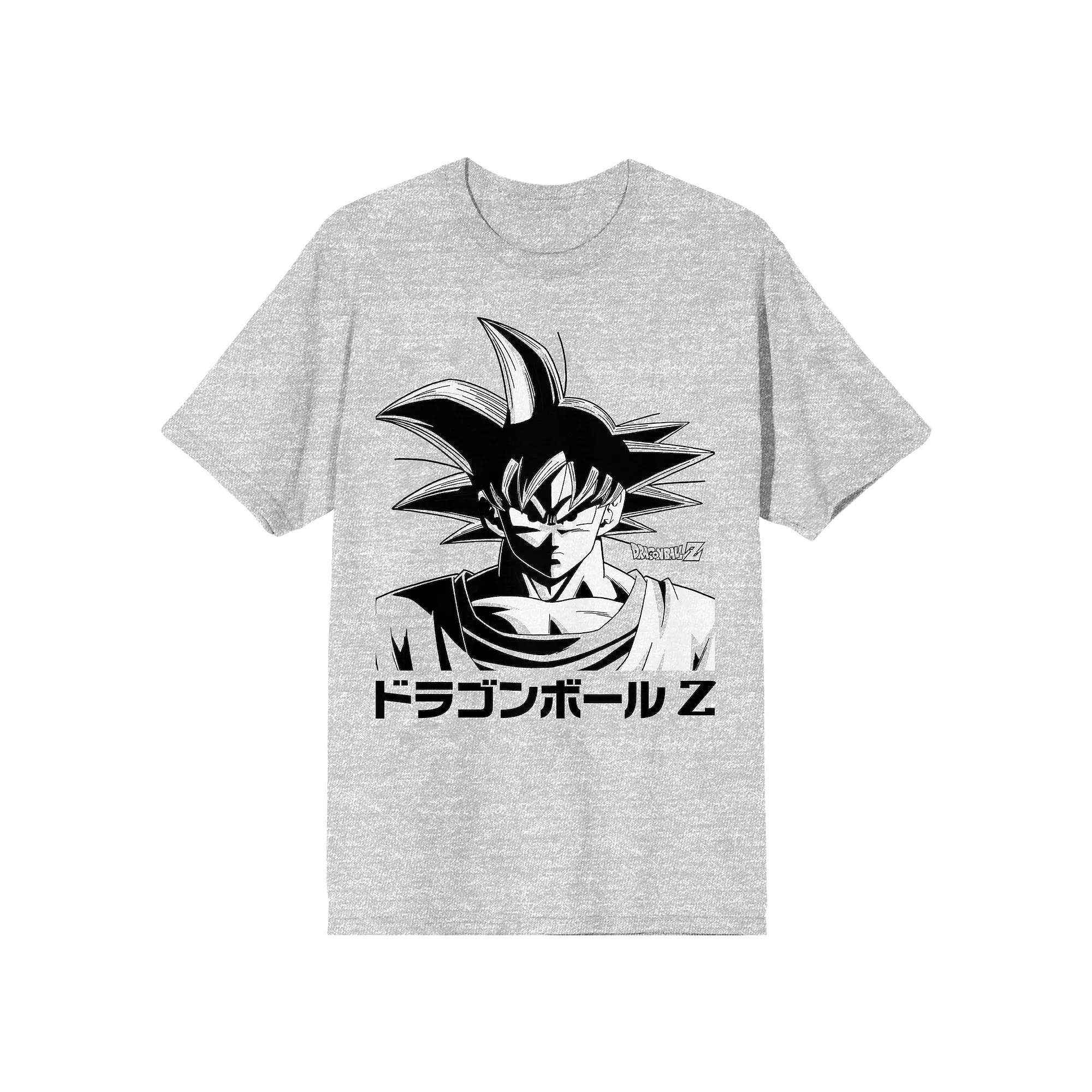 Mens Dragon Ball Z Anime Black & White Tee Product Image