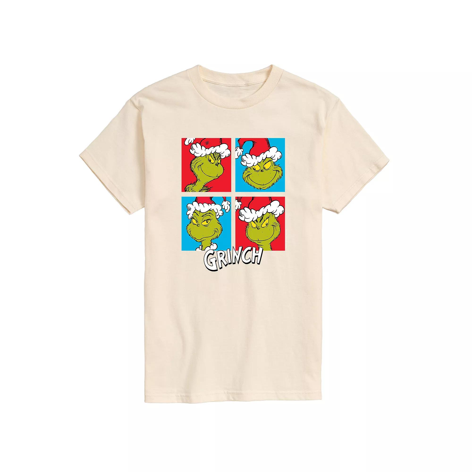 Men's Dr. Seuss Grinch Grid Tee,  Product Image