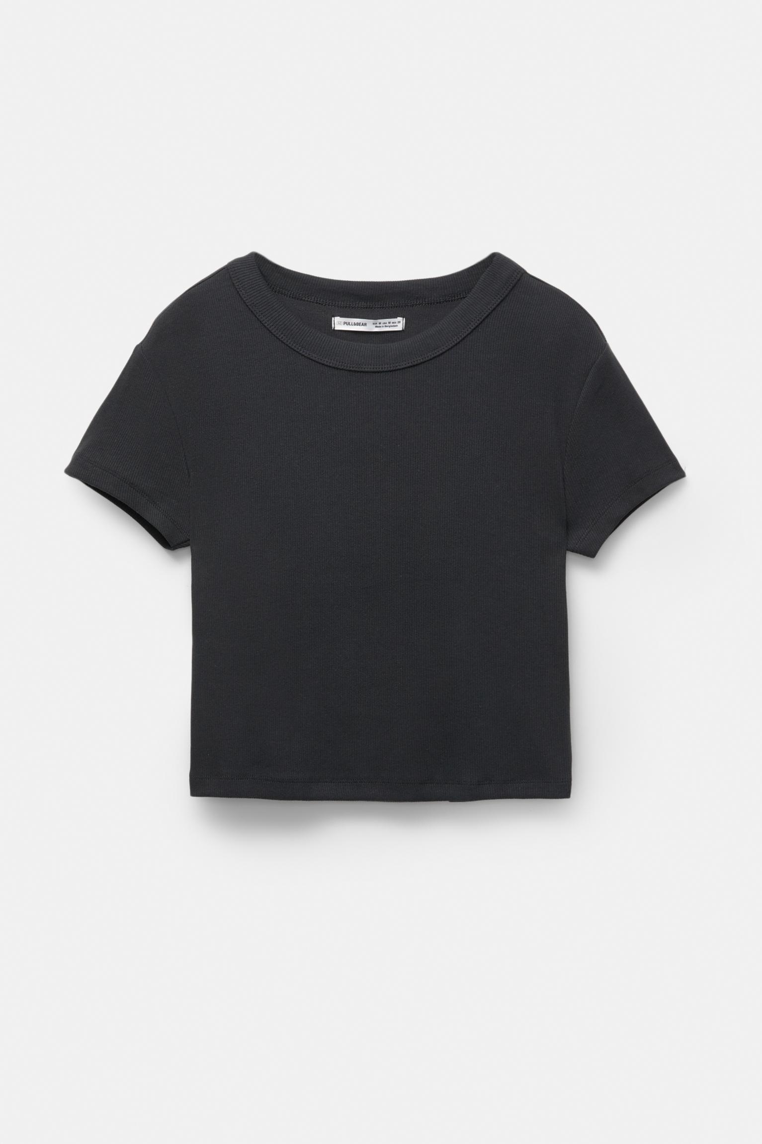 Ribbed cropped T-shirt Product Image