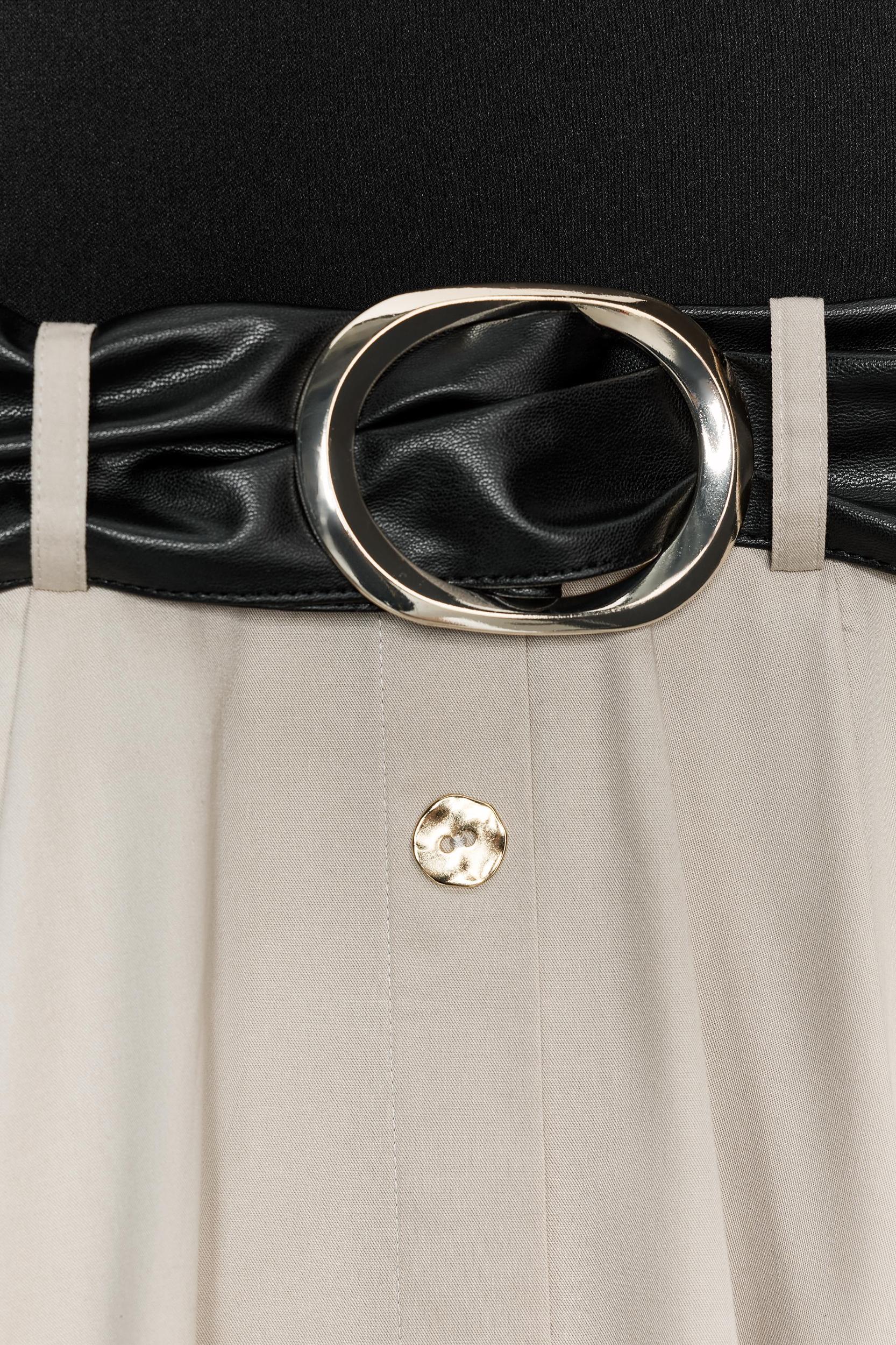 COMBINATION BELTED DRESS Product Image