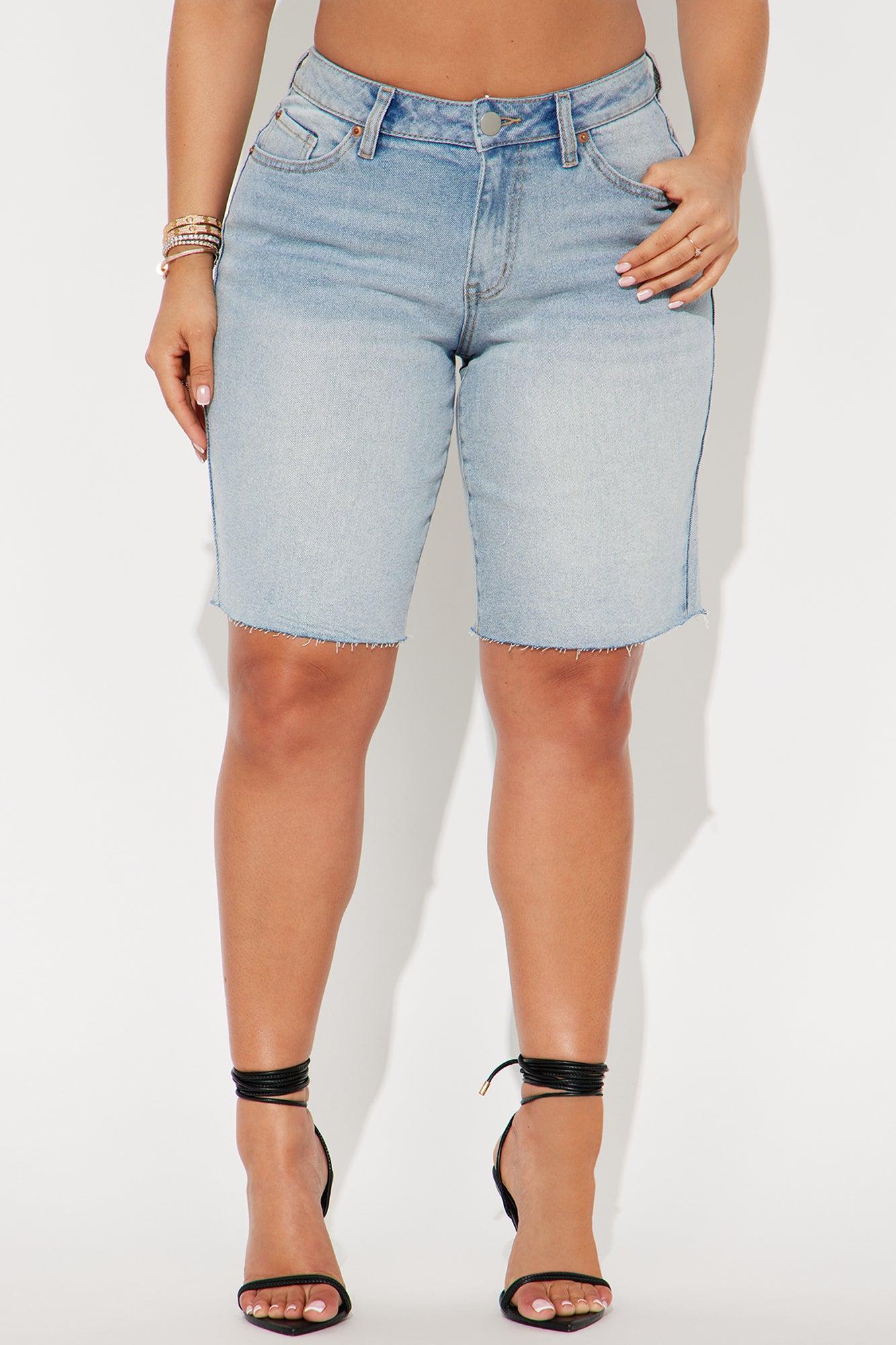 Keep Cool Denim Bermuda Short - Light Wash Product Image