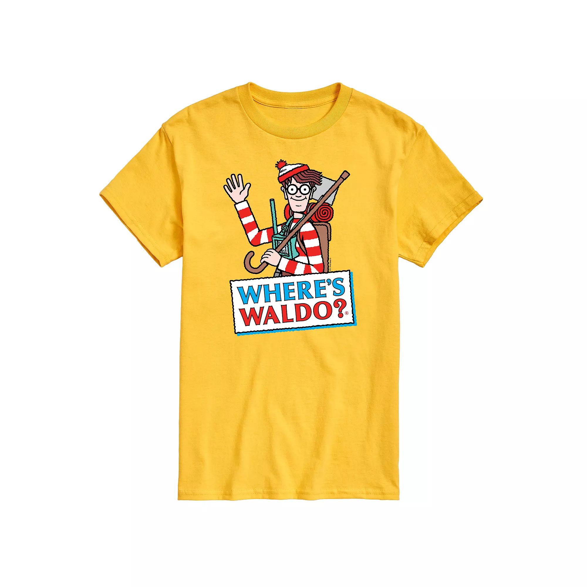 Men's Where's Waldo Logo Graphic Tee,  Product Image