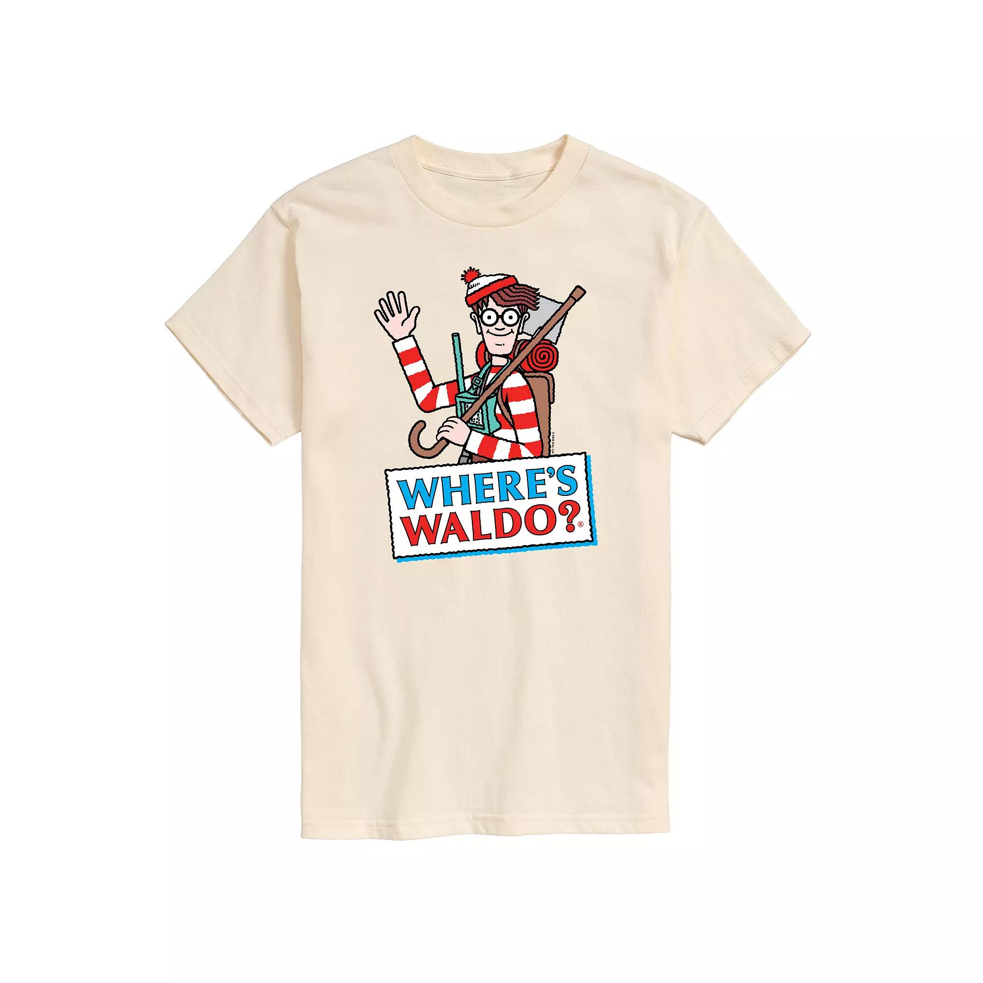 Men's Where's Waldo Logo Graphic Tee,  Product Image