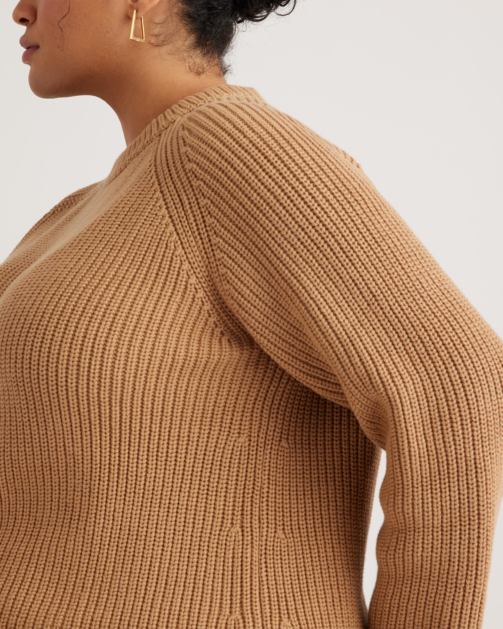 Quince | Women's Fisherman Crew Sweater Organic Cotton Product Image