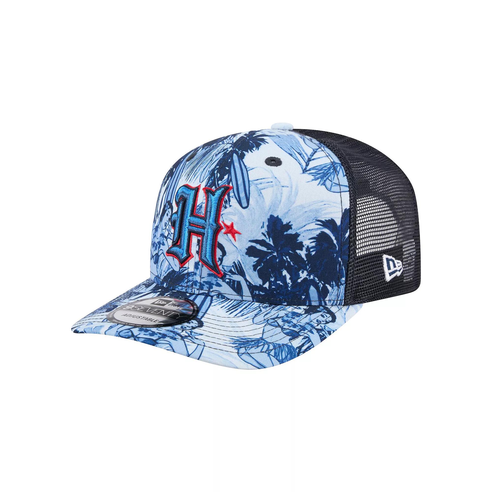Men's New Era  Navy Houston Texans Hula Trucker 9SEVENTY Adjustable Hat, Blue Product Image