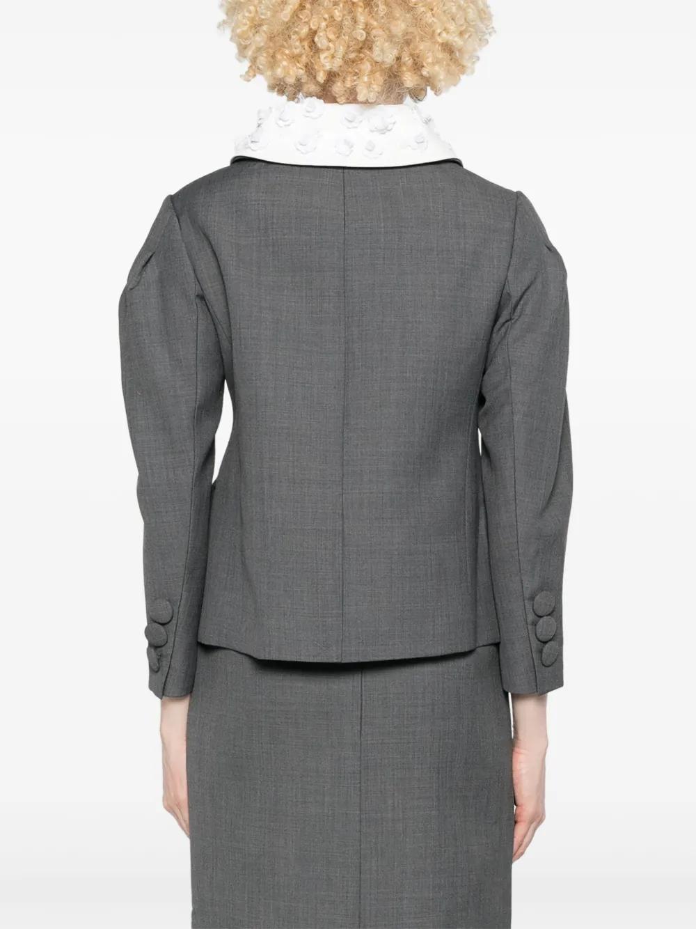 sequinned-collar jacket Product Image