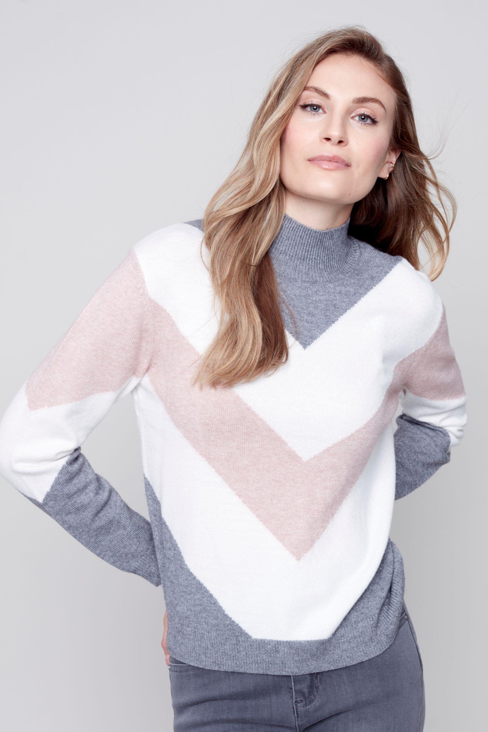 CHEVRON STRIPE SWEATER Product Image